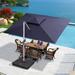 Latitude Run® Olivian 9' x 12' Rectangular Umbrella (must purchase base separately) Metal in Blue/Navy | 108 H in | Wayfair