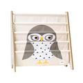3 Sprouts Children's Book Rack - Space-Saving Kids Bookshelf and Bookcase - Perfect for Children's Room and Nursery Storage, Owl