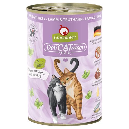 24 x 400 g Lamm & Truthahn GranataPet DeliCatessen Katzenfutter nass