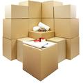 Moving Kit Pack 1-2 Bedroom Premium - 28 Strong Packing Cardboard Removal Boxes, Large Roll of Bubble Wrap, Strong Brown Tape, 50 Sheets of Packing Paper, Black Pen. FREE NEXT WORKING DAY DELIVERY