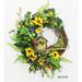 Rosalind Wheeler 24" Foam Wreath in Green | 24 H x 24 W x 5 D in | Wayfair 364C7B4D489A46F9B2E14B0468E73C73