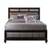 Wildon Home® Dustin Queen Platform Bed Wood & /Upholstered/Faux leather in Brown | 56 H x 63.5 W x 84.75 D in | Wayfair