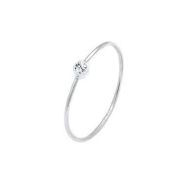 Elli Solitär Stapel Kristalle 925 Silber 58 Damen Image