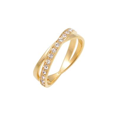 Elli - Edel Wickelring Kristalle 925 Silber Ringe 1 ct Damen (63.99 € / 1 ct)