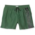 Calvin Klein Men's Medium Drawstring Trunks, Green (Dark Green LC0), X-Large (Size:XL)