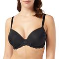 Calvin Klein Women's Push-up T-Shirt Bra-Seductive Comfort Non-Padded Wired, Black (Black 001), 34DD (Size: DD34)