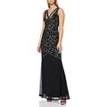 Frock and Frill Women's Henrietta Sleeveless Embellished Maxi Dress Party, Black (Black #000000), (Size:12)