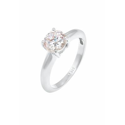 Elli - Solitär Klassisch Zirkonia 925 Sterling Silber Ringe 1 ct Damen