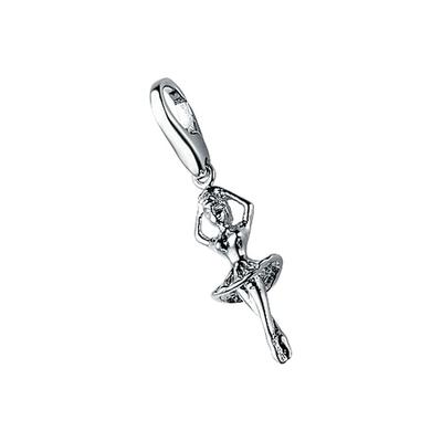 Giorgio Martello Milano - Charm Ballett Tänzerin, Silber 925 Charms & Kettenanhänger 1 ct Silber Damen