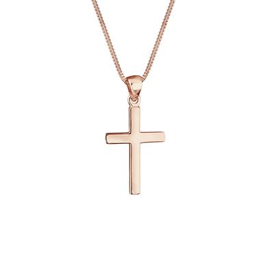 Elli - Kreuz Symbol Kommunion Konfirmation 925 Silber Ketten 1 ct Damen (49.89 € / 1 ct)