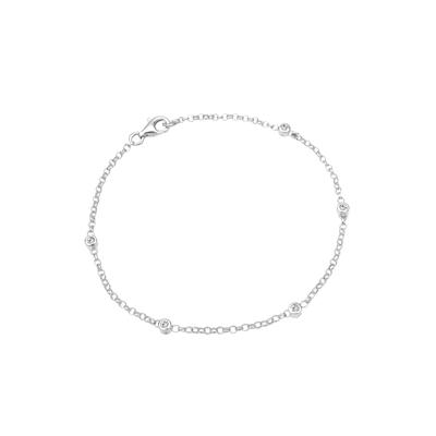 Elli Klassisch Basic Kristalle 925 Silber 18 Damen