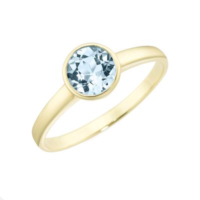 Luigi Merano Ring mit Blautopas, Gold 375 58 Violett Damen
