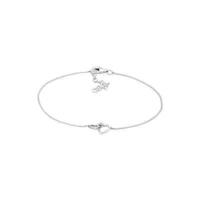 Elli - Herz Heart Verschlungen 925 Sterling Silber Armbänder & Armreife Damen