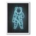 East Urban Home Neon Astronaut - Picture Frame Print on Canvas Canvas | 20 H x 12 W x 1 D in | Wayfair 71AC2760E0FE4F03A33FDB443F5B7174