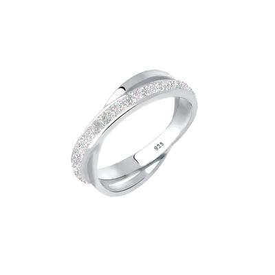 Elli - Wickelring Emaille 925 Sterling Silber Ringe 1 ct Damen