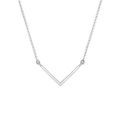 Elli V-Kette Geo Minimal Basic 925er Sterling Silber silberfarben Damen
