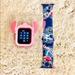 Disney Accessories | 44mm Disney Stitch Apple Watch Band/Cover Combo | Color: Blue/Pink | Size: 44mm M/L