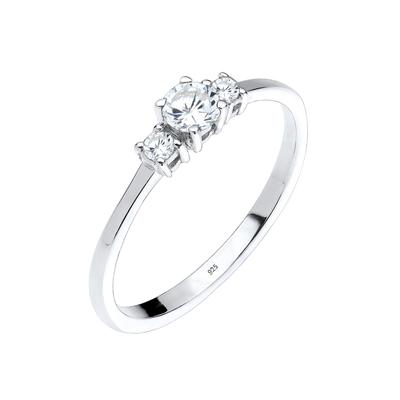 Elli - Verlobung Zirkonia Kristalle 925 Sterling Silber Ringe 1 ct Damen