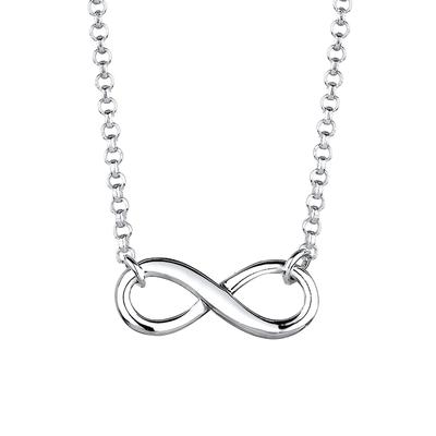 Elli - Elli Halskette Choker Infinity Symbol Unendlichkeit 925 Silber Ketten 1 ct Damen