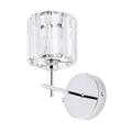 LITECRAFT Skydda Polished Chrome Modern Style 1 Light Bathroom Wall Light IP44 Rated Home Lighting