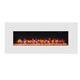 Endeavour Fires Holbeck White Wall Mounted Electric Fireplace,220/240Vac, 50 Hz, 1&2kW, 7 day Programmable Remote Control Heater
