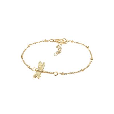 Elli - Libelle Kugelkette Verspielt Sommer 925 Silber Armbänder & Armreife 1 ct Damen