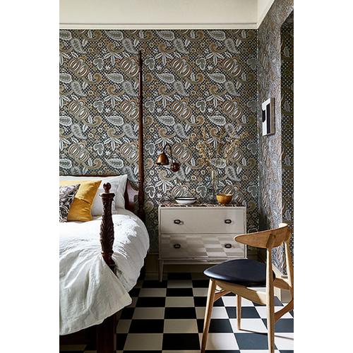 Little Greene 'Pomegranate - Prophet' - Grey Wallpaper