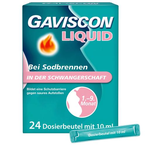 Gaviscon Liquid 500 mg/267 mg/160 mg Susp.z.Einn. 24x10 ml Suspension zum Einnehmen