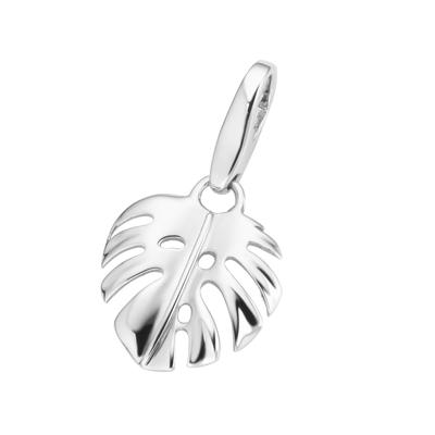 Giorgio Martello Milano - Charm Monstera-Blatt, Silber 925 Charms & Kettenanhänger 1 ct Silber Damen