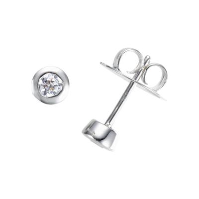 Giorgio Martello Milano - Ohrstecker mit Zirkonia, Silber 925 Ohrringe 1 ct Silber Damen