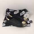 Adidas Shoes | Adidas Mi Star Wars Gold Toe Sneakers Women 8.5 | Color: Black/Gold | Size: 8.5