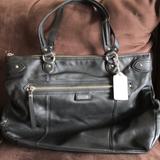 Coach Bags | All Black Soft Leather Shoulder Bag | Color: Black | Size: Os