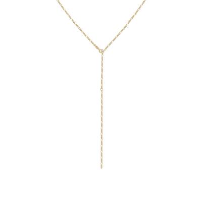 Elli - Basic Y-Kette Figaro Trend Verstellbar 925 Silber Ketten 1 ct Damen (39.99 € / 1 ct)