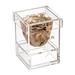 Rose Box NYC Single Rose Floral Arrangement in Jewelry Box | 4.3 H x 3.5 W x 3.5 D in | Wayfair single-acrylic-13