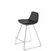 Brayden Studio® Shinn Bar & Counter Stool Upholstered/Leather/Metal/Faux leather in Black | 33 H x 16 W x 22 D in | Wayfair BSTU3625 45198555