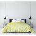 East Urban Home Raleigh North Carolina Districts Single Reversible Duvet Cover Microfiber, Polyester in Yellow | King Duvet Cover | Wayfair