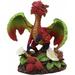 Trinx Beavercreek Colorful Garden Fruits & Berries Thumb Dragon Figurine Resin in Green/Red | 4.75 H x 4.25 W x 3.25 D in | Wayfair