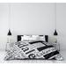 East Urban Home Chicago Illinois Districts Single Reversible Duvet Cover Microfiber, Polyester in Black | Twin XL Duvet Cover | Wayfair