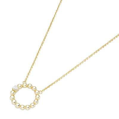 Luigi Merano Collier mit Brillant, Gold 585 45 cm Damen
