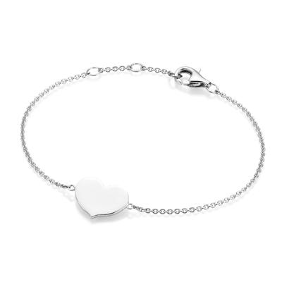 Smart Jewel - Armband Herz als Zwischenteil, Silber 925 Armbänder & Armreife Silber Damen