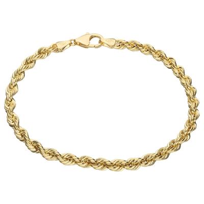 Luigi Merano Armband Kordelkette, hohl, Gold 585 20 cm Damen