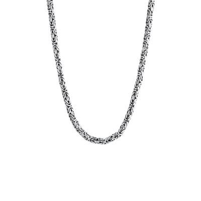 KUZZOI - Herren Basic Königskette Oxidiert Cool 925 Silber Herrenschmuck 1 ct