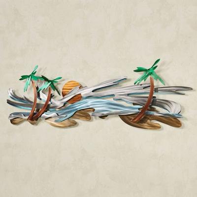 Seaside Tropics Wall Sculpture Multi Metallic , Mu...