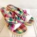 American Eagle Outfitters Shoes | American Eagle Espadrille Wedges Plaid Sandals | Color: Pink/Purple | Size: 8.5