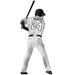 Latitude Run® Personalized Baseball Player Wall Decal Vinyl in Gray | 50 H x 22 W in | Wayfair 0E0260A4D82340968DC842C343854706