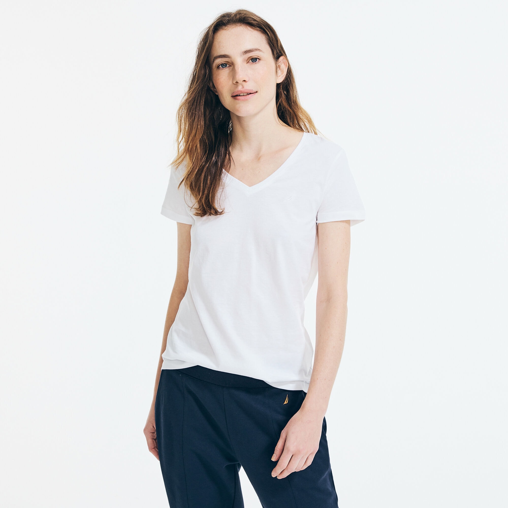 Solid V-Neck T-Shirt