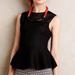 Anthropologie Tops | Anthropologie - Hd In Paris Black Peplum Top - Xs | Color: Black | Size: Xs