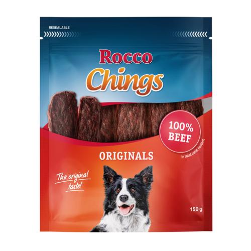 1,8kg Chings Kaustreifen - Rind Rocco Hundesnack