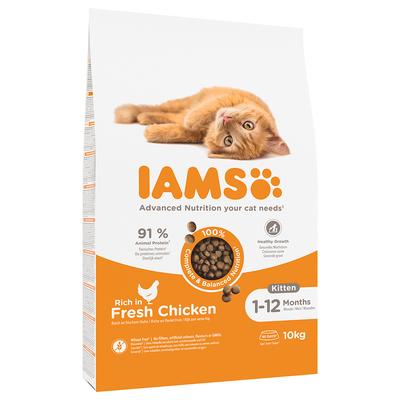 2x10kg Großgebinde Kätzchen Huhn IAMS Trockenfutter Katze