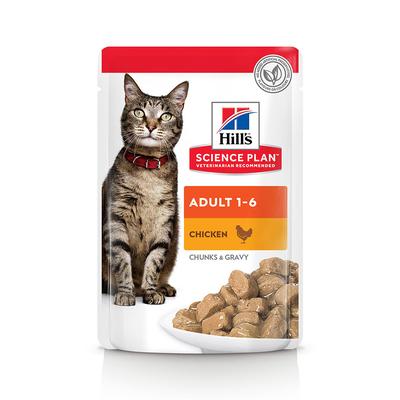 48 x 85 g Hill's Science Plan Adult Huhn Katzenfutter nass